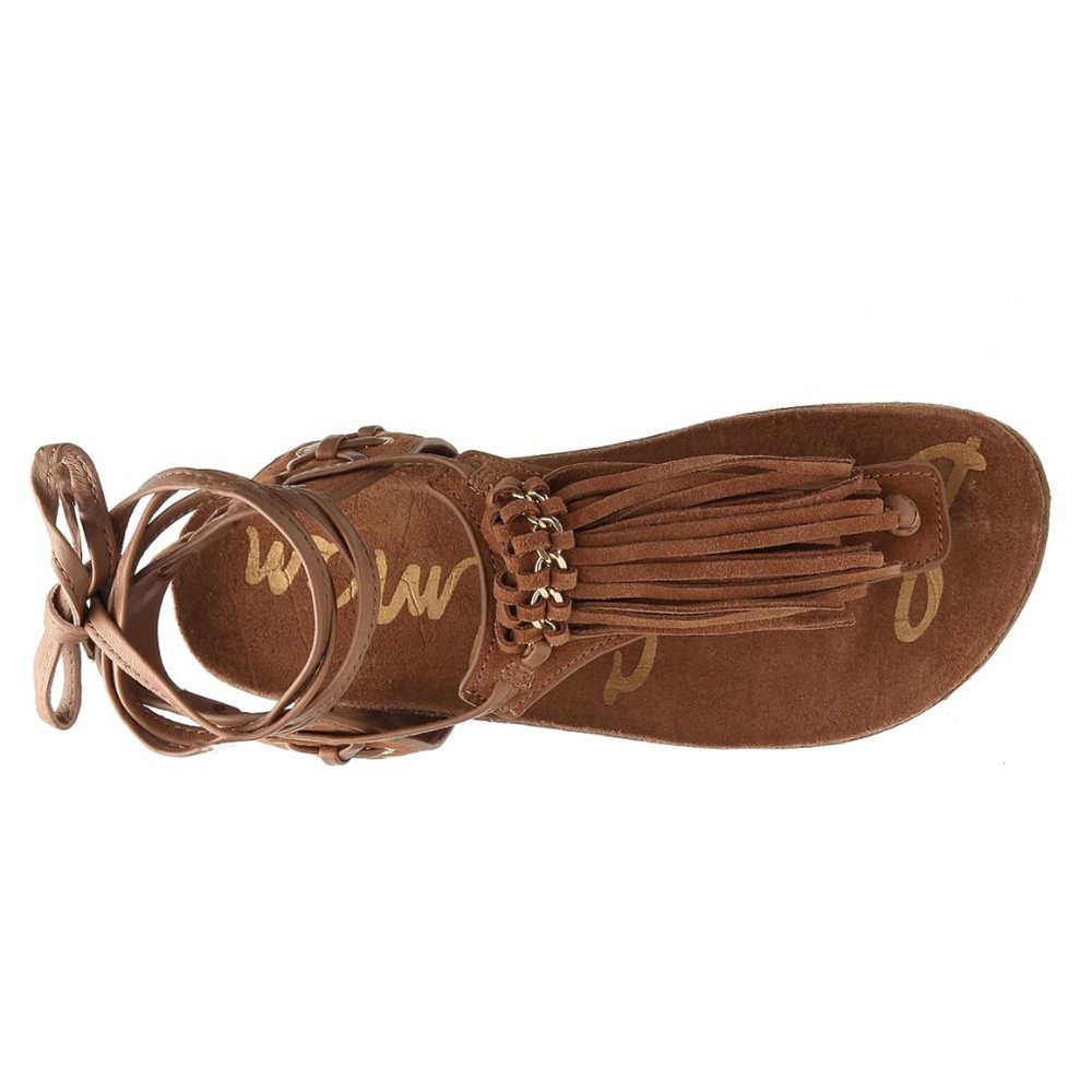 Sam Edelman Kyra Gladiator Boho Fringe Sandal - Picture 9 of 16